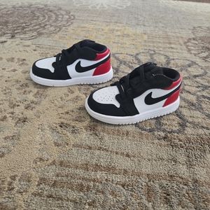 7C Red, White & Black Nikes